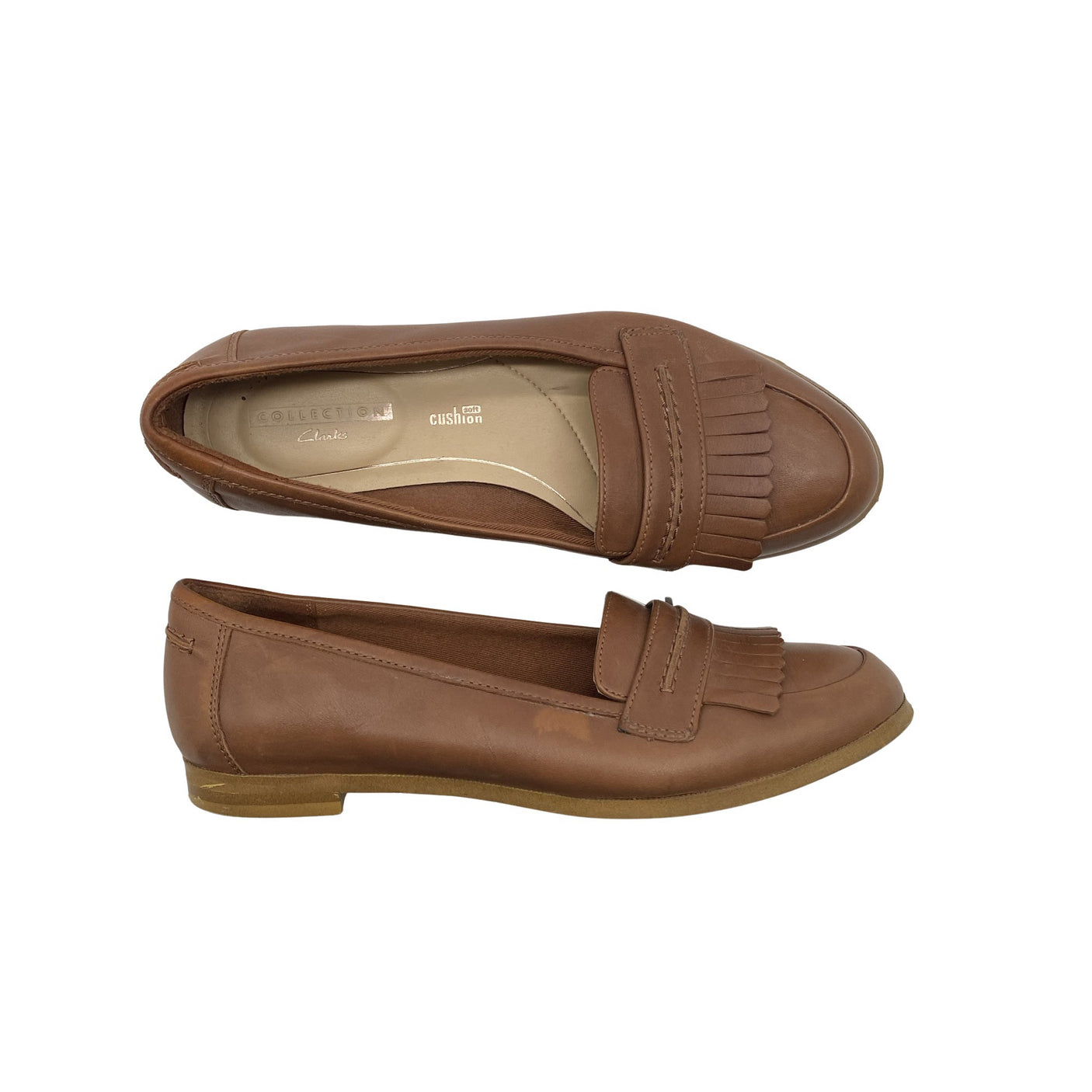 Naisten Clarks - Loaferit, koko 39 - Ruskea (1)