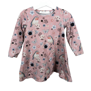 Tyttöjen Mignelin - Trikootunika, koko 98 - 104 - Vaaleanpunainen (1)