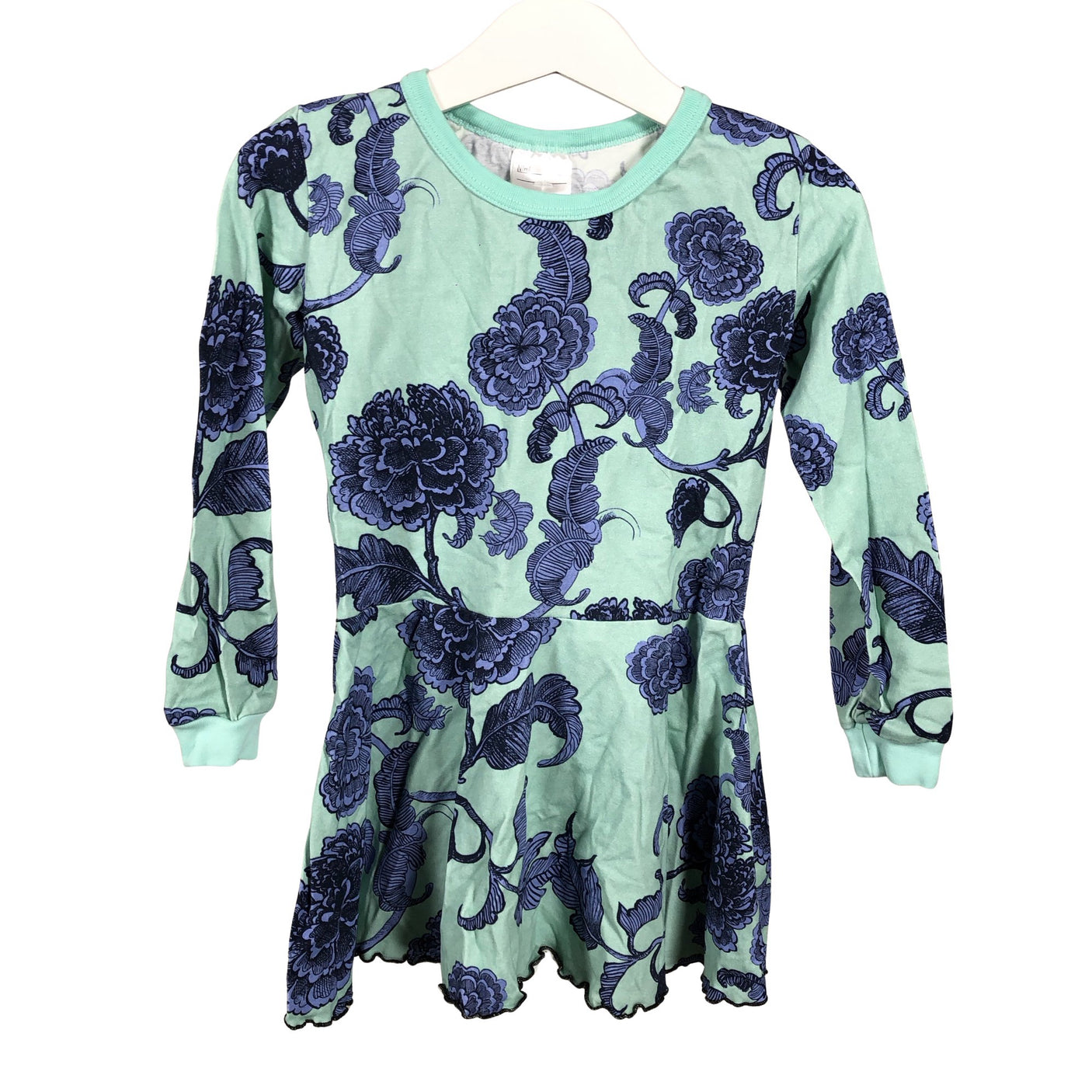 Tyttöjen Handmade - Trikoomekko, koko 98 - 104 - Vihreä (1)