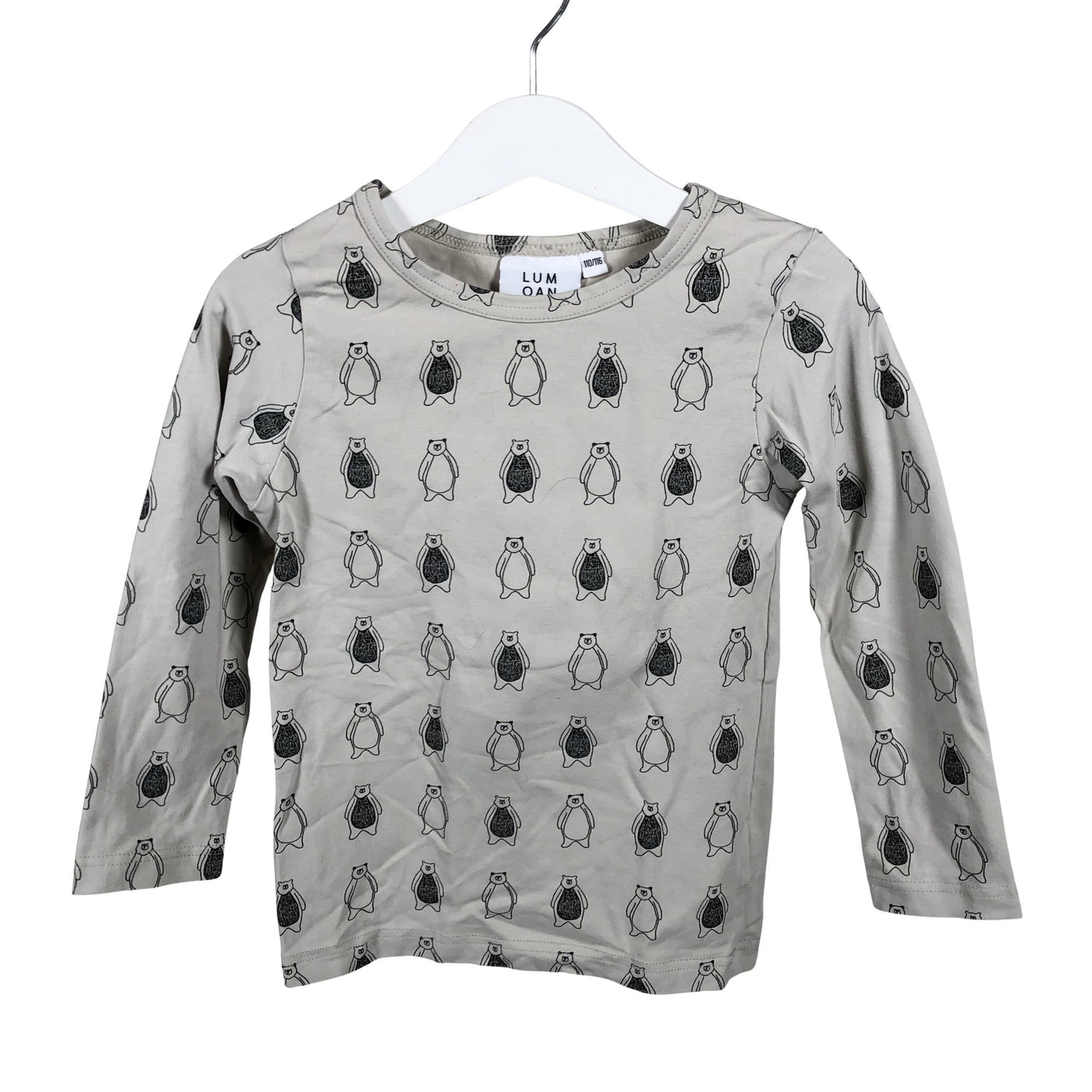 Unisex Lumoan - Trikoopaita, koko 110 - 116 - Harmaa (1)