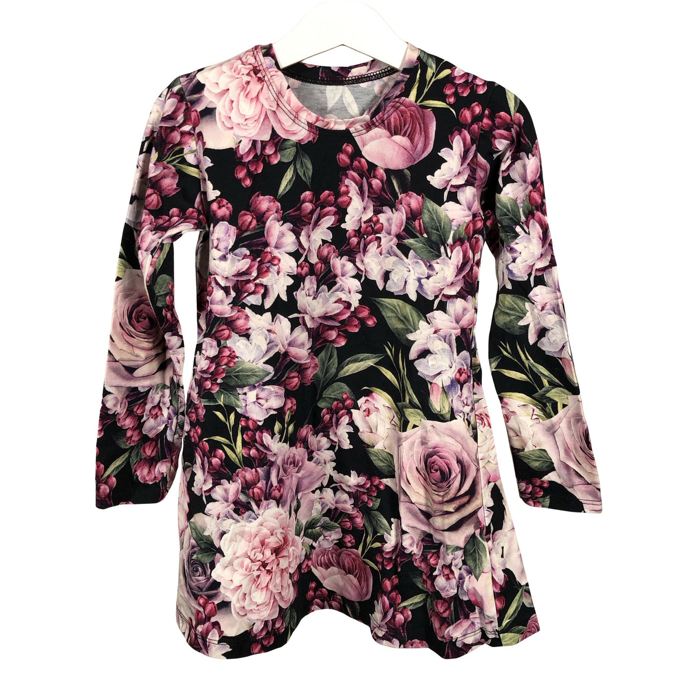 Tyttöjen Handmade - Trikoomekko, koko 110 - 116 - Musta (1)