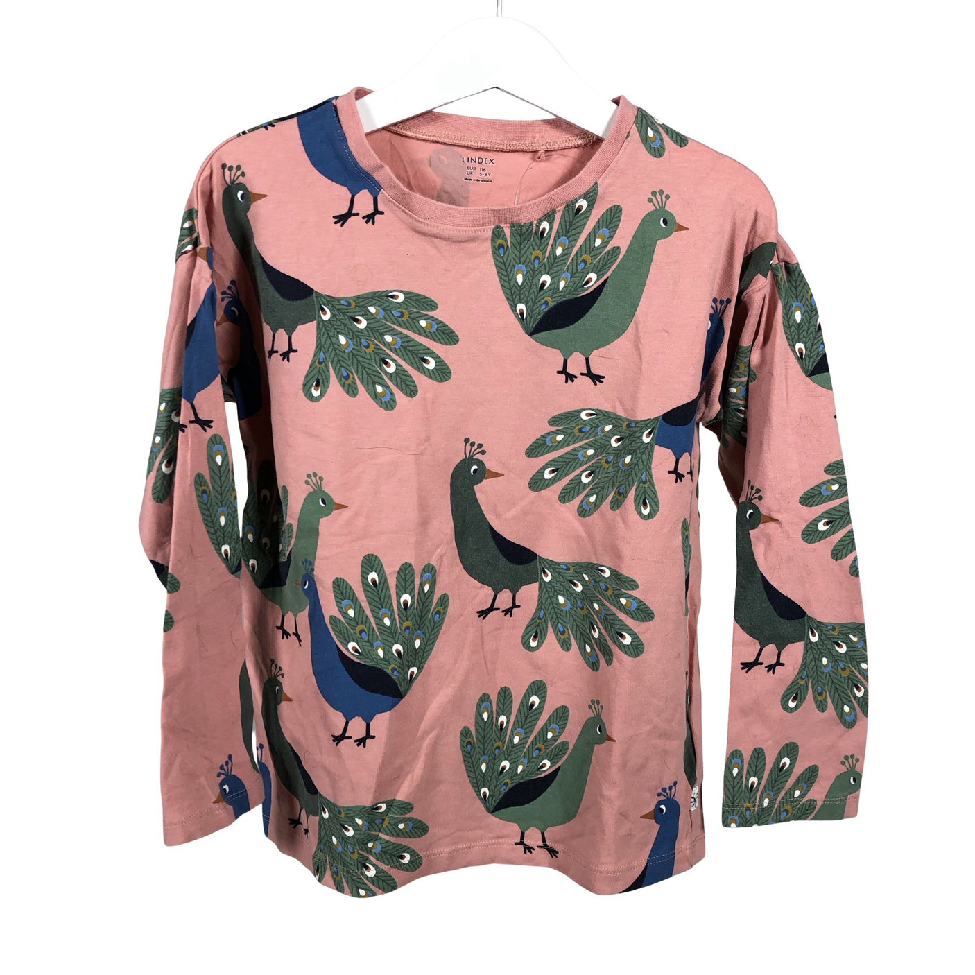 Unisex Lindex - Trikoopaita, koko 110 - 116 - Vaaleanpunainen (1)