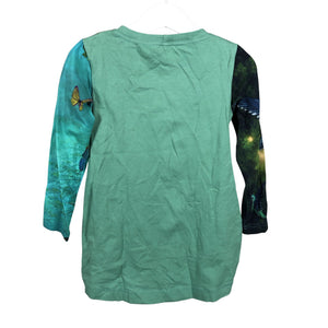 Tyttöjen Handmade - Trikoomekko, koko 110 - 116 - Vihreä (2)