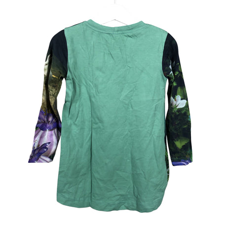 Tyttöjen Handmade - Trikoomekko, koko 110 - 116 - Vihreä (2)