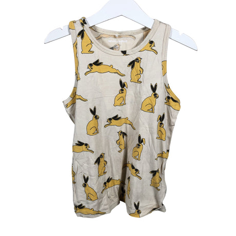 Unisex Mini Rodini - Trikootoppi, koko 116 - 122 - Beige ()