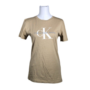 Naisten Calvin Klein Jeans - T-paita, koko 40 - Beige (1)