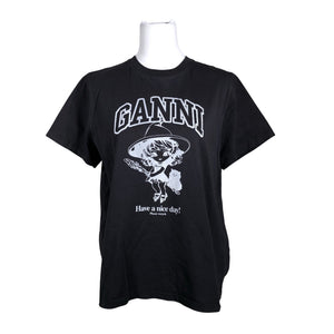 Naisten Ganni - T-paita, koko 40 - Harmaa (1)