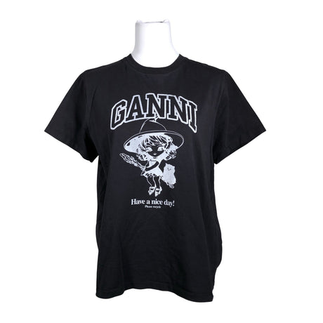 Naisten Ganni - T-paita, koko 40 - Harmaa ()
