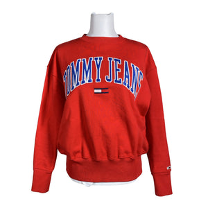 Naisten Tommy Jeans (Tommy Hilfiger) - Collegepaita, koko 34 - Punainen (1)