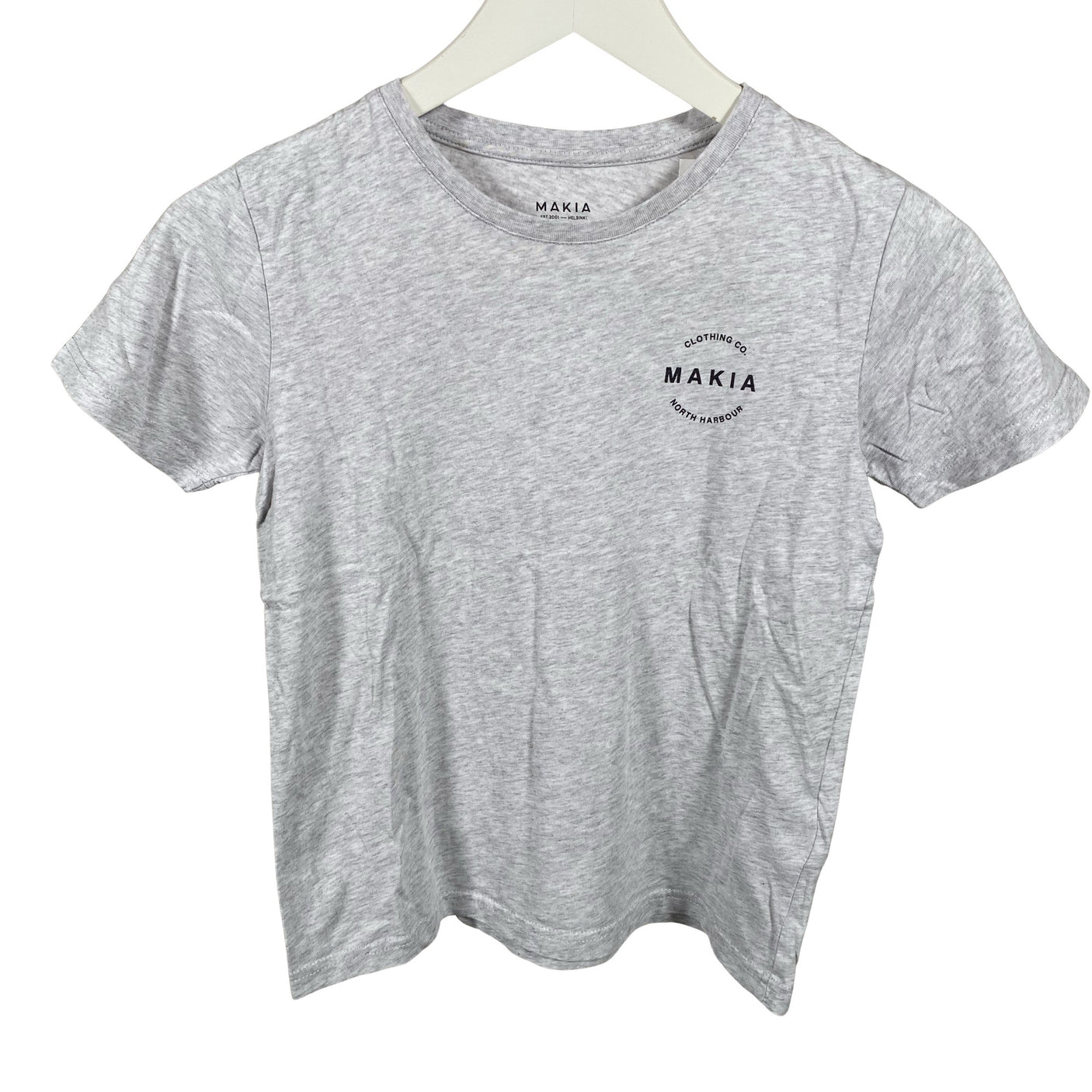 Unisex Makia - T-paita, koko 134 - 140 - Harmaa (1)