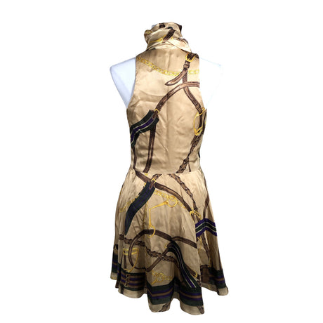 Naisten Ralph Lauren - Sifonkimekko, koko 36 - Beige (2)
