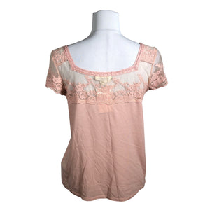 Naisten Denim & Supply Ralph Lauren - T-paita, koko 40 - Vaaleanpunainen (2)