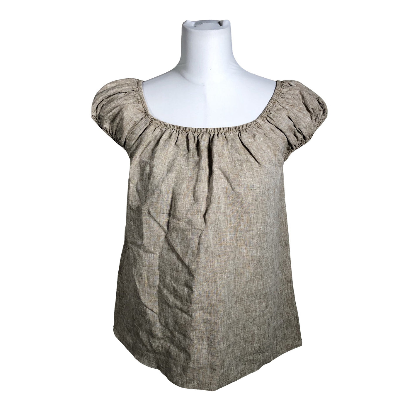 Naisten Bypias - Lyhythihainen pusero, koko 38 - Beige (1)