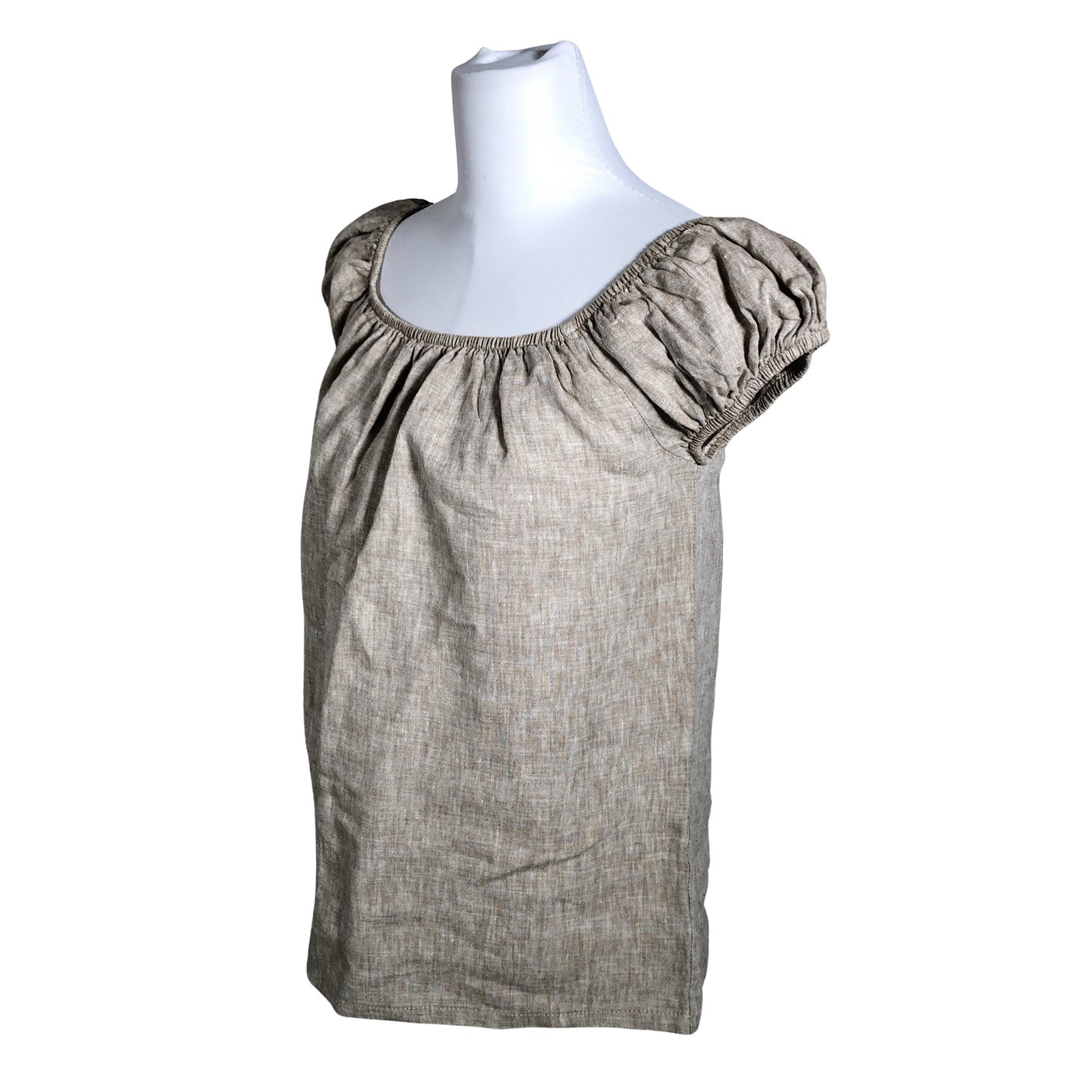 Naisten Bypias - Lyhythihainen pusero, koko 38 - Beige (2)