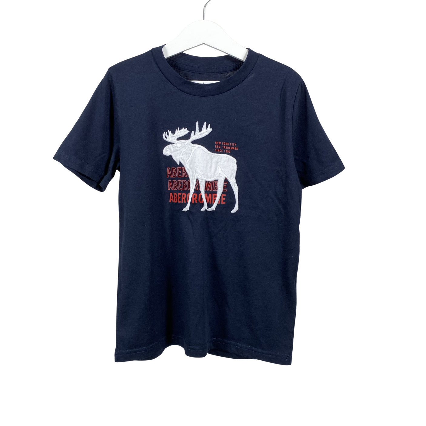 Poikien Abercrombie&Fitch - T-paita, koko 116 - 122 - Sininen (1)