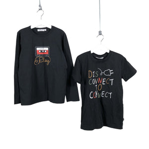 Unisex me&i - Trikoopaita, koko 146 - 152 - Musta (1)