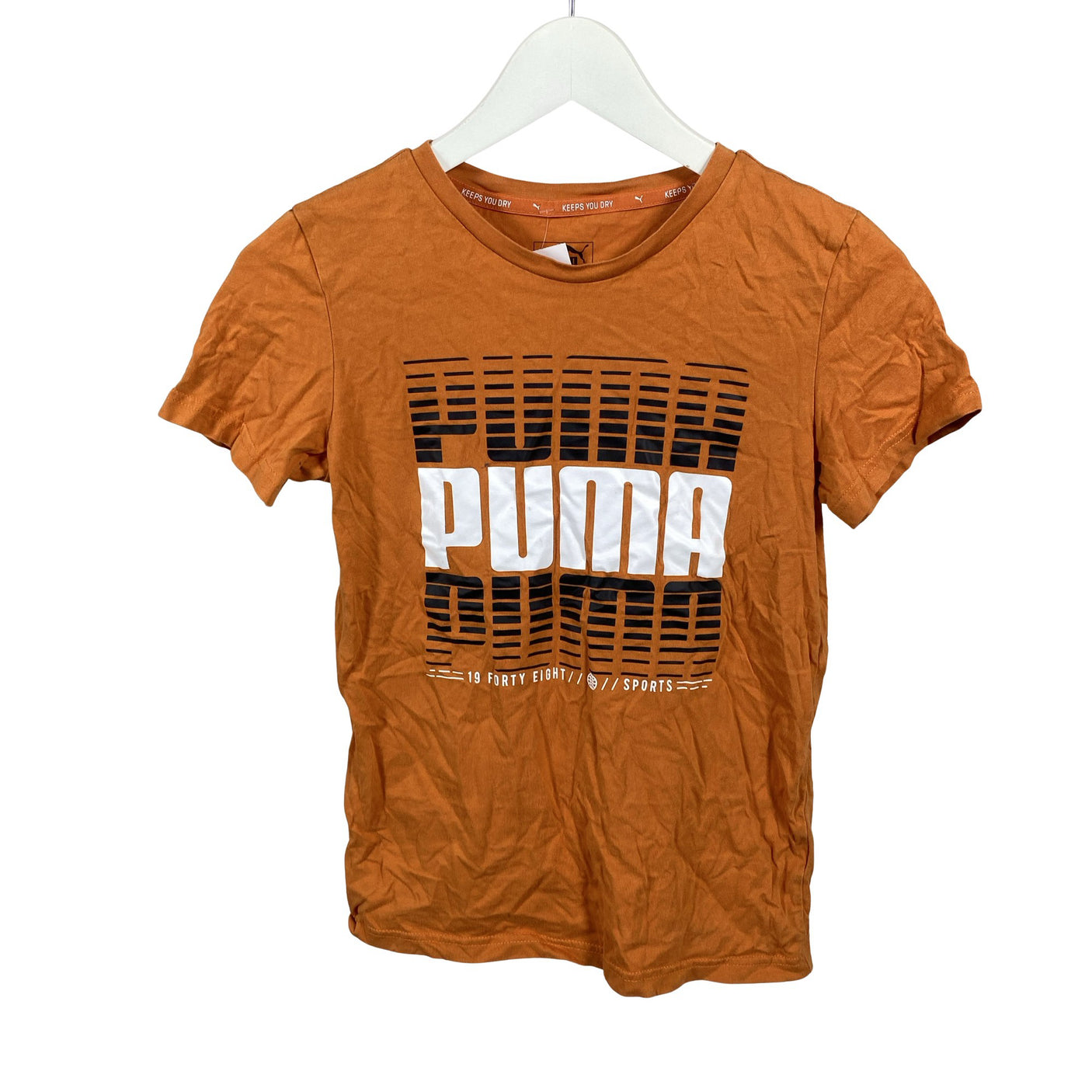Unisex Puma - T-paita, koko 146 - 152 - Oranssi (1)