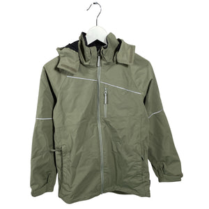 Unisex Polarn O. Pyret - Välikausitakki, koko 146 - 152 - Vihreä (1)
