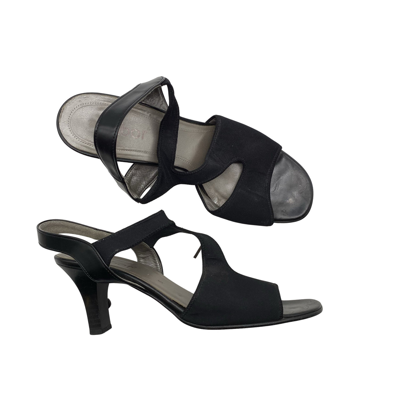 Naisten Gabor - Korolliset sandaalit, koko 39 - Musta (1)
