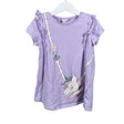 Tyttöjen Lindex - Trikoomekko, koko 104 - 110 - Violetti ()