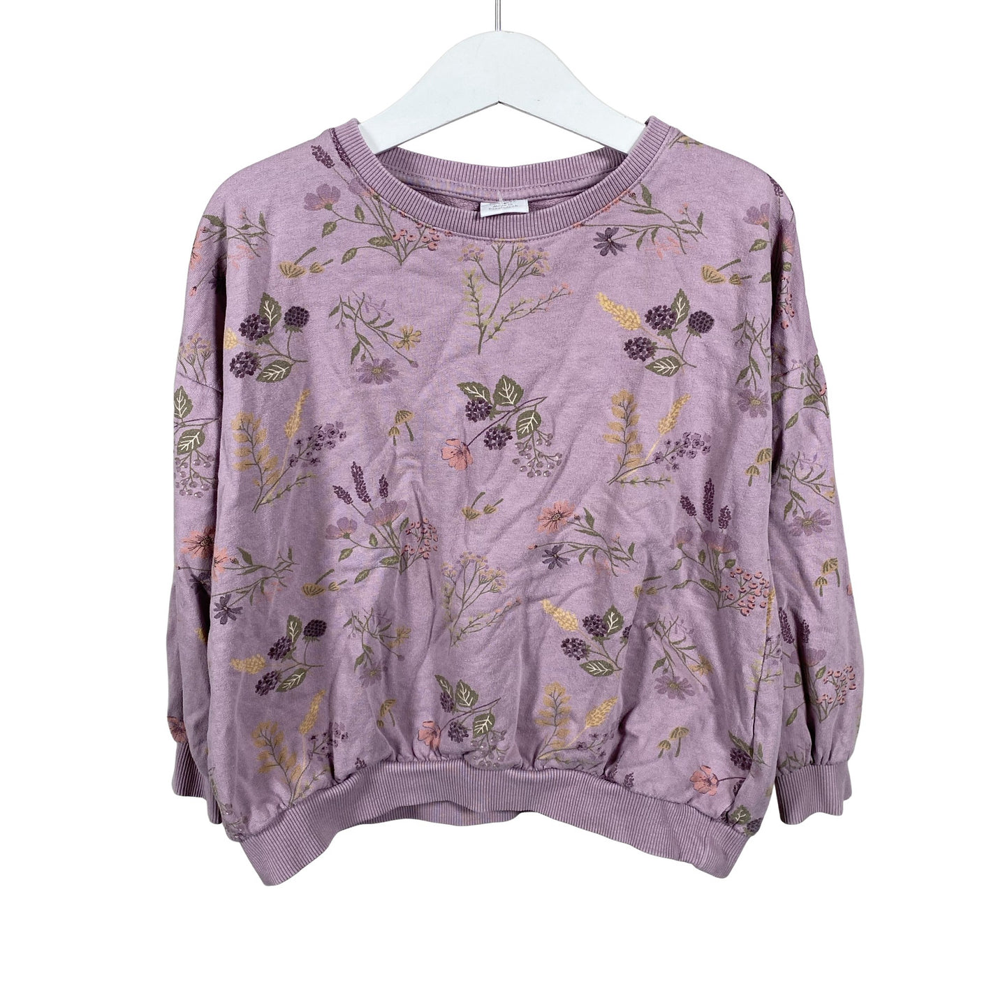Tyttöjen Lindex - Collegepaita, koko 116 - 122 - Violetti (1)