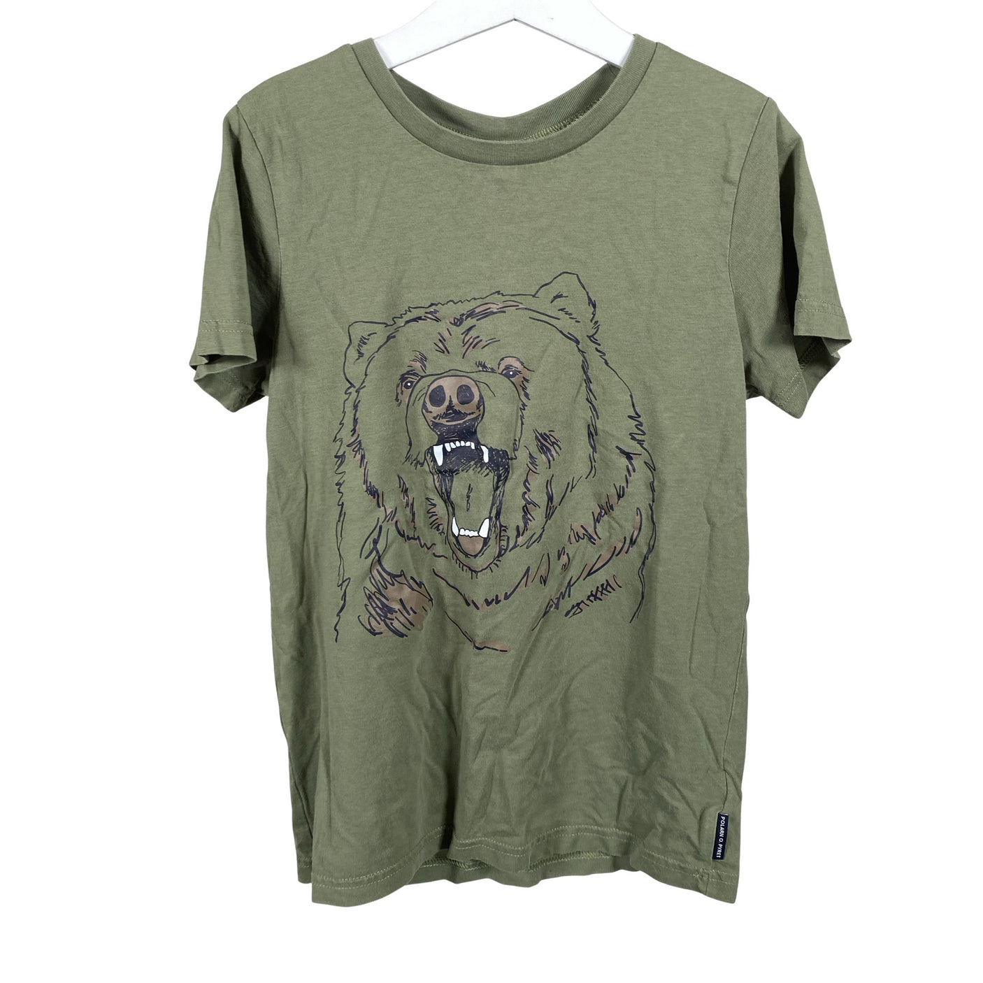 Unisex Polarn O. Pyret - T-paita, koko 134 - 140 - Vihreä (1)