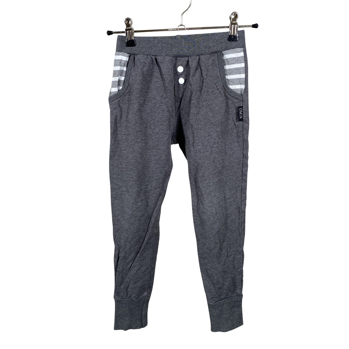 Unisex OMIN - Collegehousut, koko 110 - 116 - Harmaa (1)