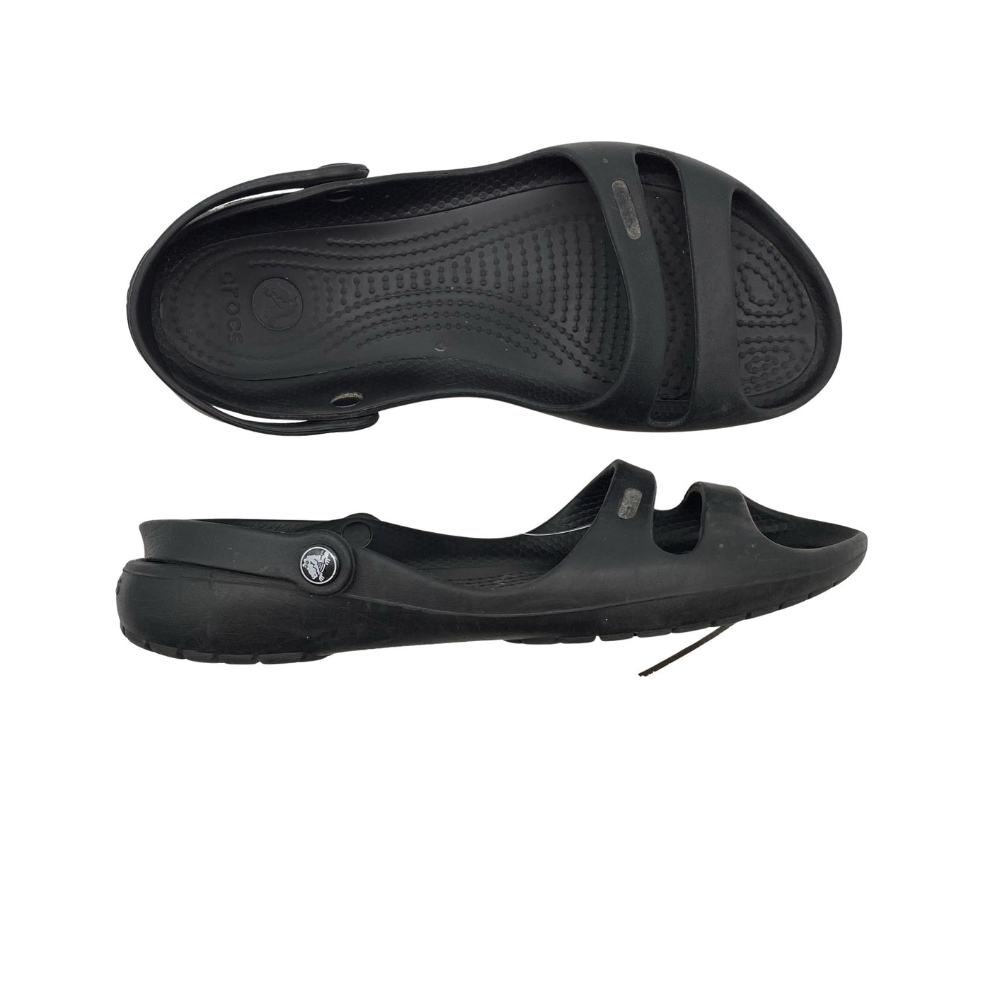 Naisten Crocs - Sandaalit, koko 39 - Musta (1)