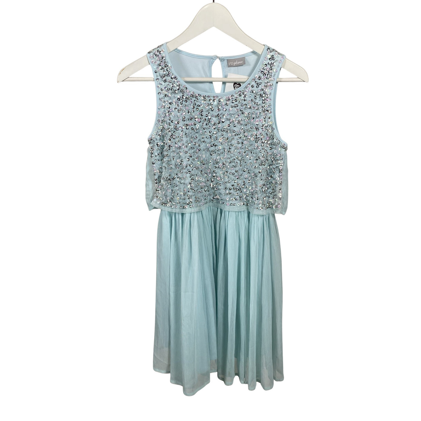 Tyttöjen i love girlswear - Juhlamekko, koko 152 - 158 - Vaaleansininen (1)