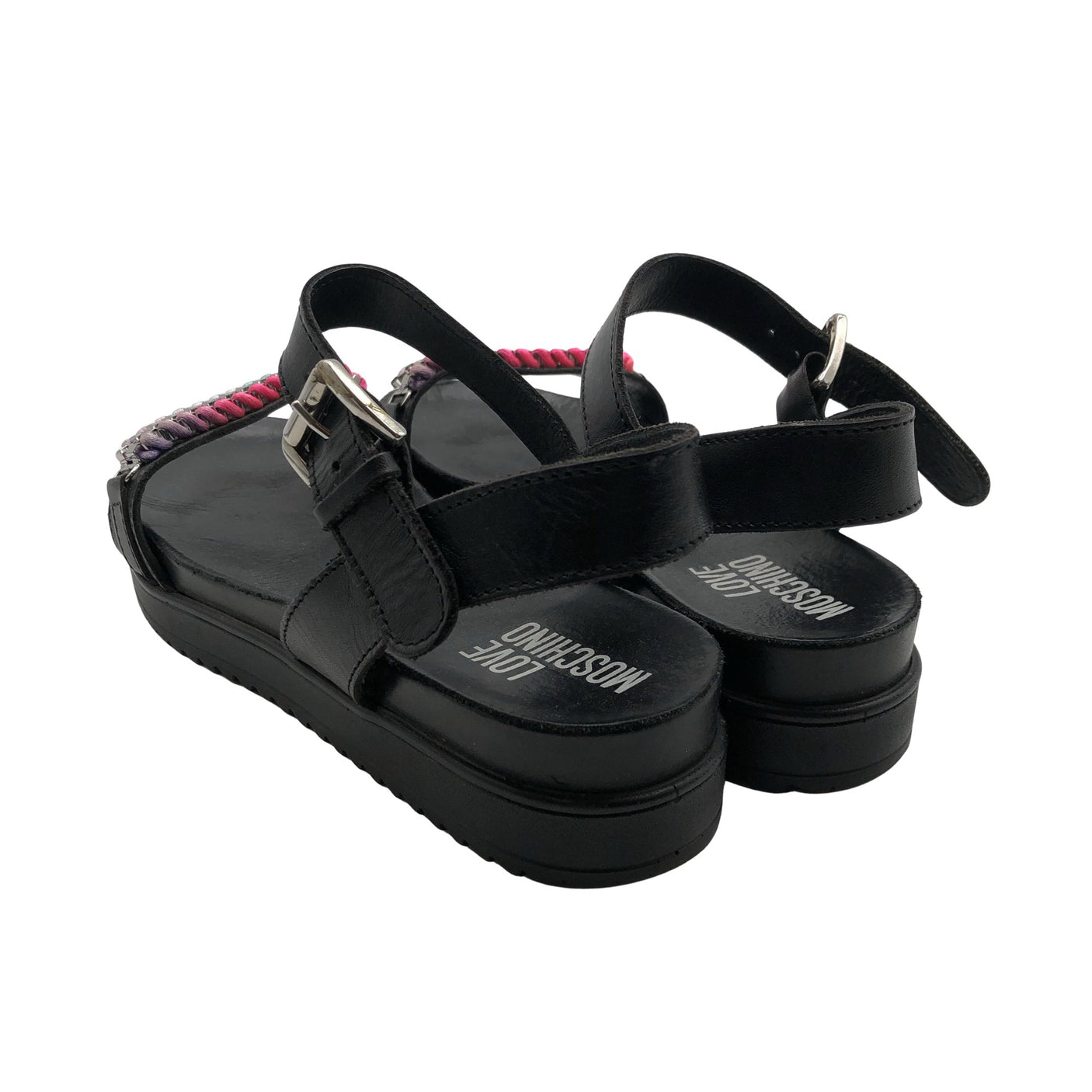 Naisten Love Moschino - Sandaalit, koko 38 - Musta (3)