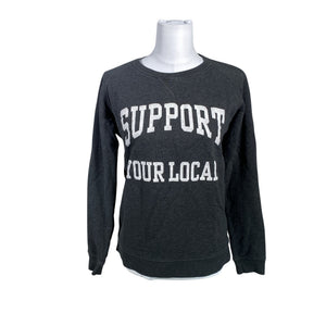 Naisten Support Your Local - Collegepaita, koko 38 - Harmaa (1)