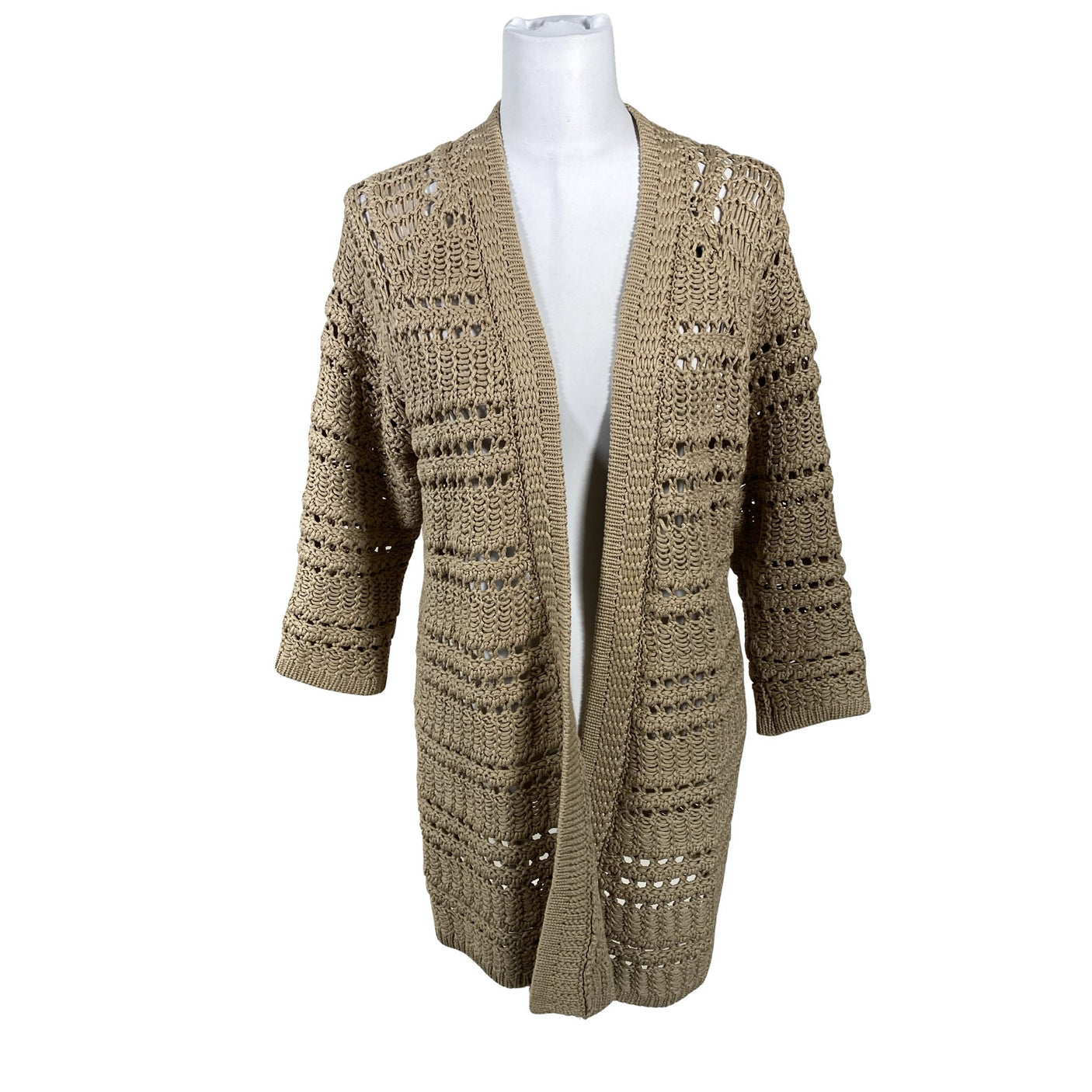 Naisten Massimo Dutti - Neuletakki, koko 34 - Beige (1)