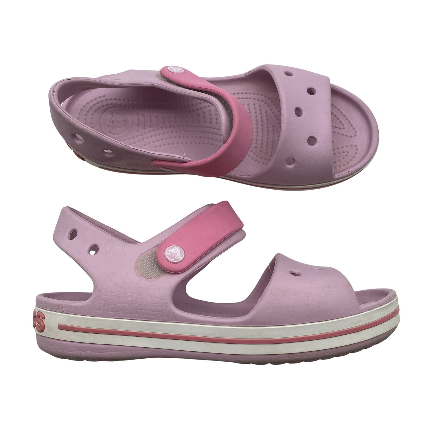 Tyttöjen Crocs - Sandaalit, koko 34 - Vaaleanpunainen (1)