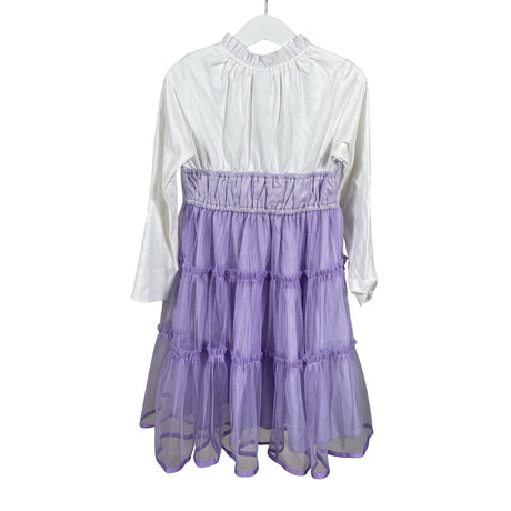 Tyttöjen Anna Sui - Kangasmekko, koko 116 - 122 - Violetti (2)