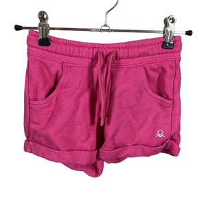 Tyttöjen Benetton - Collegeshortsit, koko 104 - 110 - Pinkki (1)