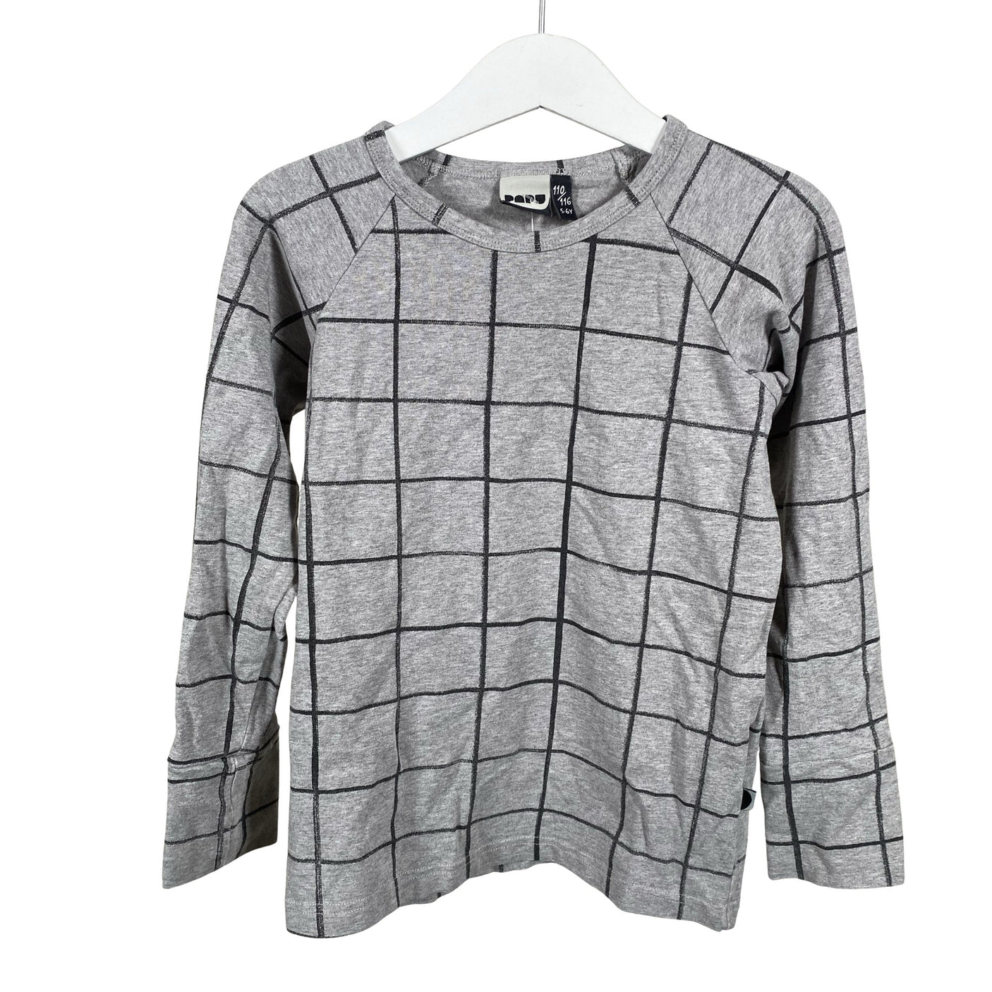 Unisex Papu - Trikoopaita, koko 110 - 116 - Harmaa (1)