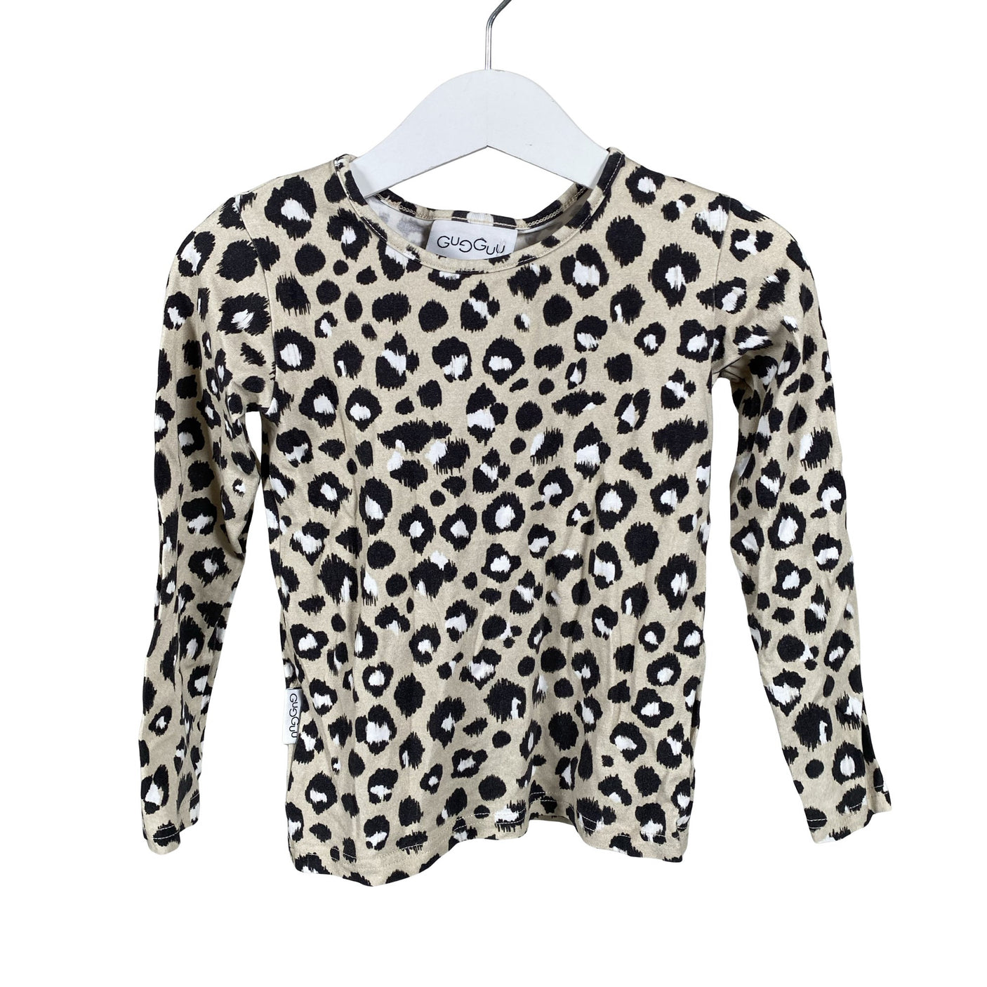 Tyttöjen Gugguu - Trikoopaita, koko 98 - 104 - Beige (1)
