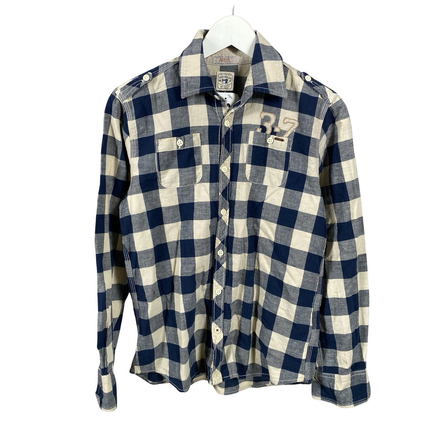 Poikien Scotch&Soda - Kauluspaita, koko 158 - 164 - Sininen (1)