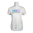 Naisten Tommy Jeans (Tommy Hilfiger) - T-paita, koko 34 - Valkoinen ()