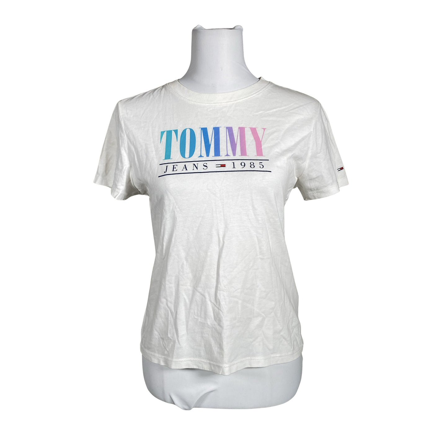Naisten Tommy Jeans (Tommy Hilfiger) - T-paita, koko 34 - Valkoinen (1)