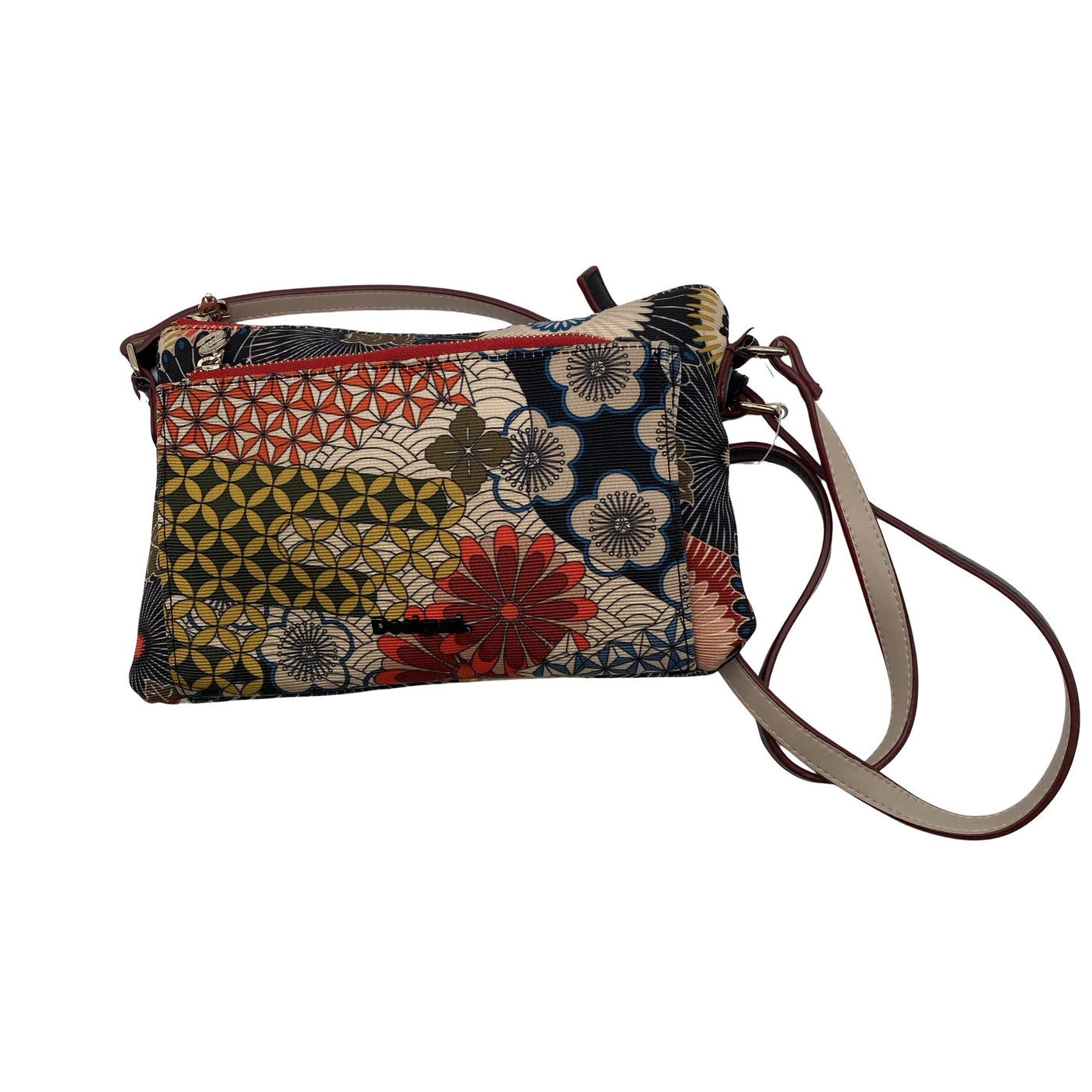 Naisten Desigual - Olkalaukku, koko Midi - Beige (1)