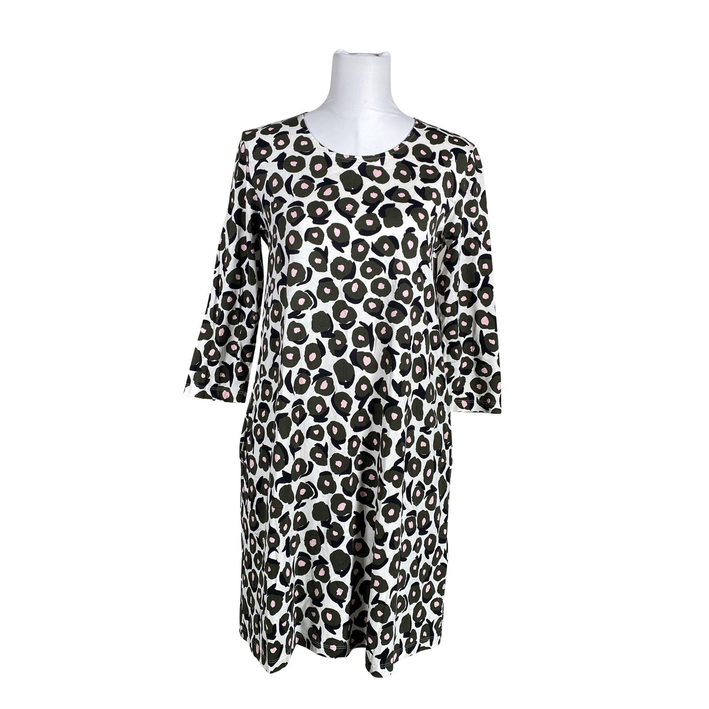 Naisten Marimekko - Trikoomekko, koko 36 - Valkoinen (1)