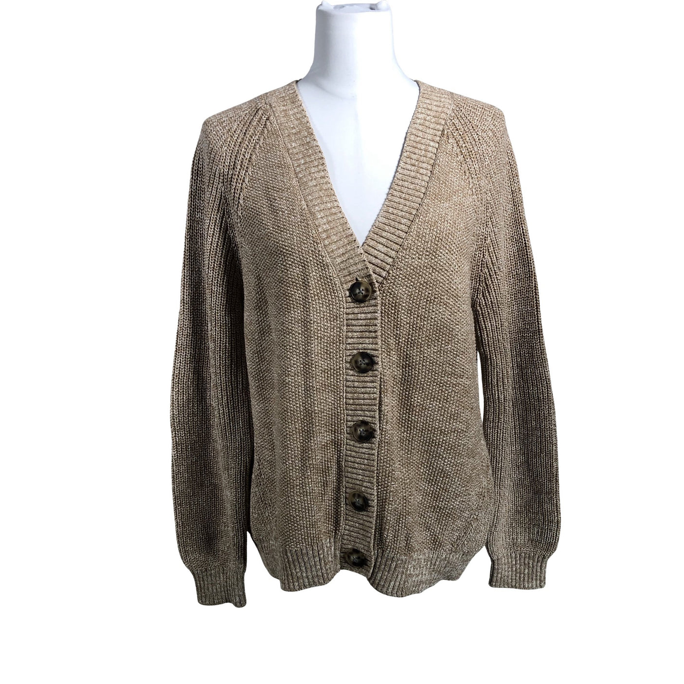 Naisten Selected - Neuletakki, koko 40 - Beige (1)