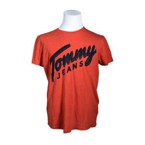 Miesten Tommy Jeans (Tommy Hilfiger) - T-paita, koko L - Oranssi (1)