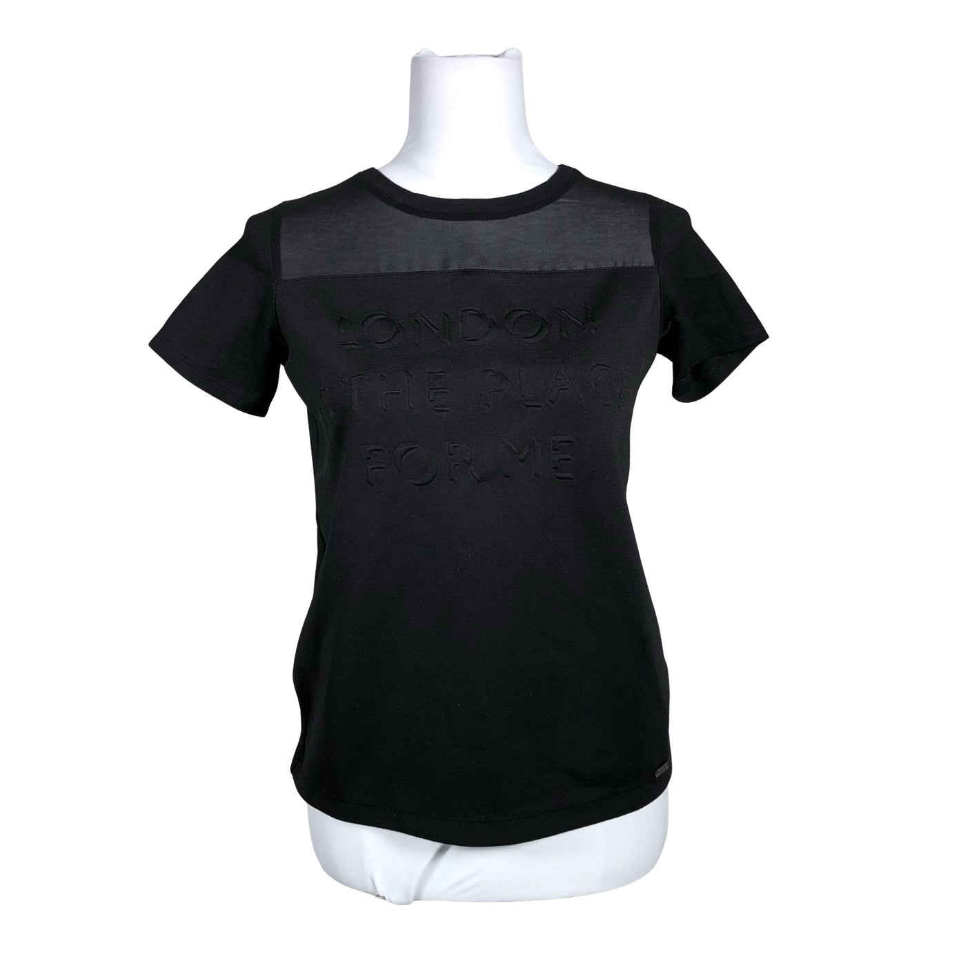 Naisten Guess - T-paita, koko 34 - Musta (1)