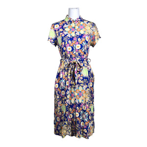 Naisten New Collection - Sifonkimekko, koko 38 - Sininen (1)