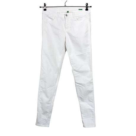 Naisten Benetton - Farkut, koko W28 - Valkoinen ()
