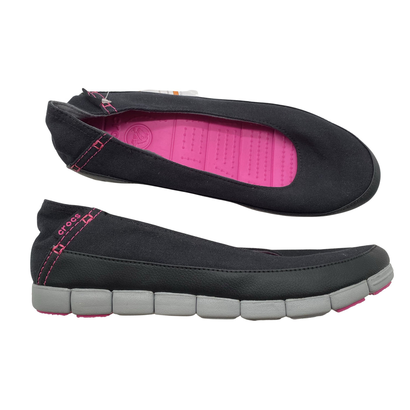 Naisten Crocs - Ballerinat, koko 41 - Musta (1)