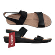 Naisten Wonders - Sandaalit, koko 41 - Musta ()