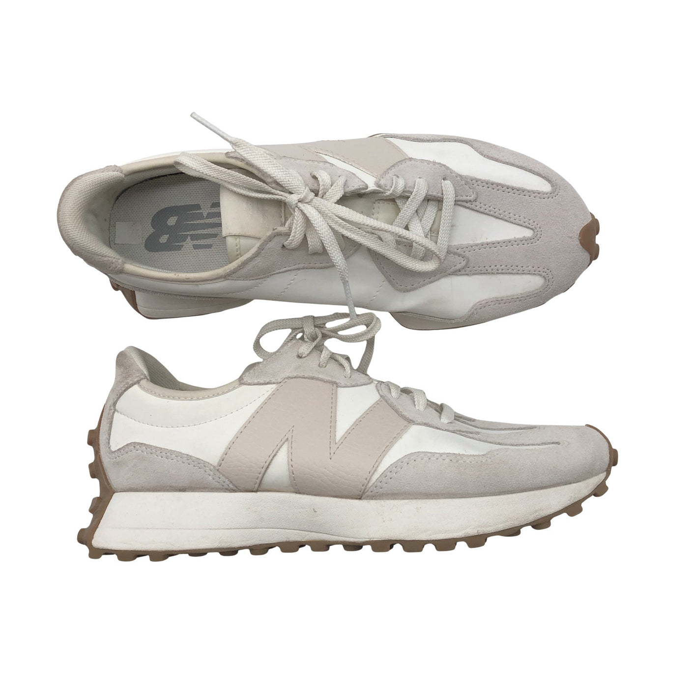 Naisten New Balance - Lenkkarit, koko 40 - Luonnonvalkoinen (1)